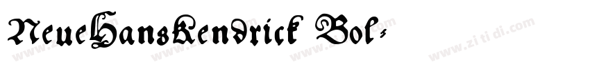 NeueHansKendrick Bol字体转换 NeueHansKendrick Bol字体转换